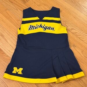 5/$25 Michigan Girls 5/6 Cheerleading Uniform Dress